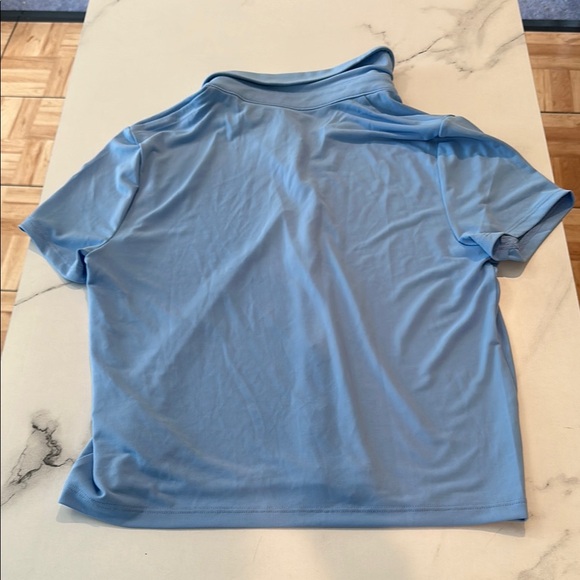 Abercrombie & Fitch Light Blue Short Sleeve Polo Top - Picture 3 of 5